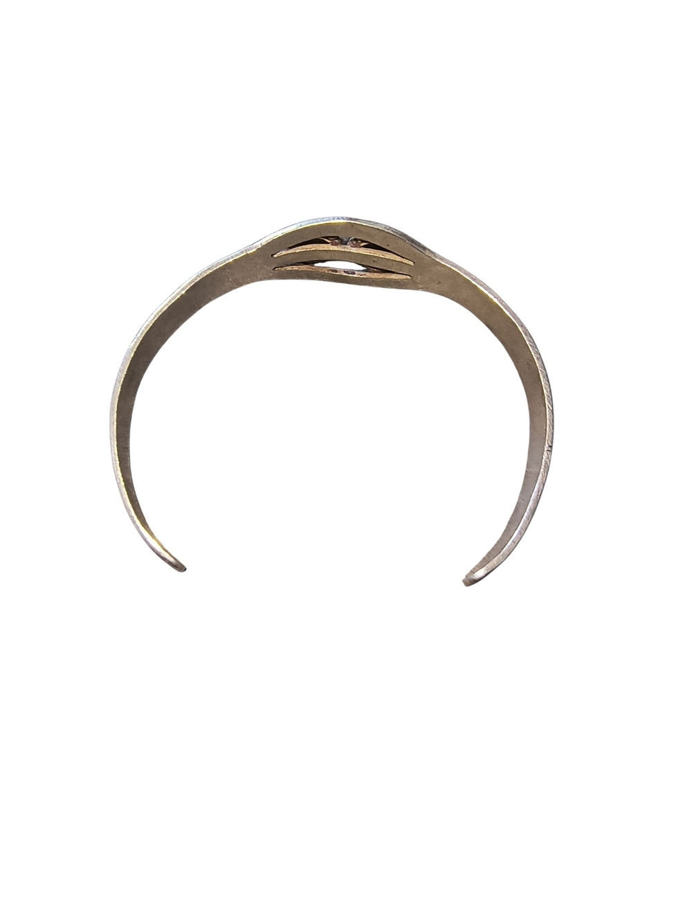 Sterling Silver Navajo Style Fred Harvey Era Child's Stamped Cuff Bracelet - Picture 7 of 10